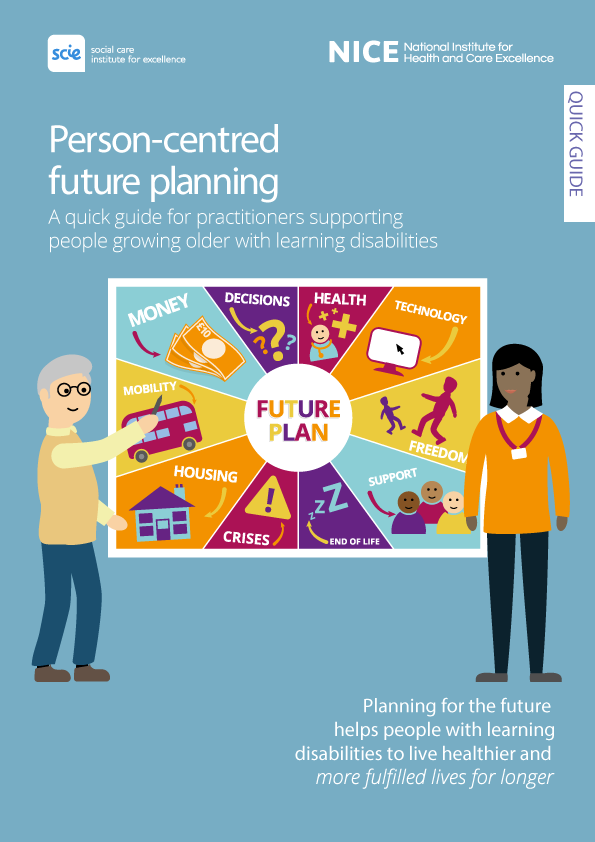 the front cover of the person centred future planning quick guide