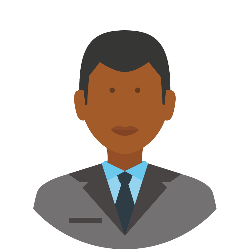 professional person in a suit icon