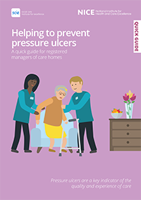 Front cover of the helping to prevent pressure ulcers quick guide