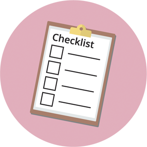 An illustration of a checklist