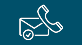 graphic of phone and envolope/email