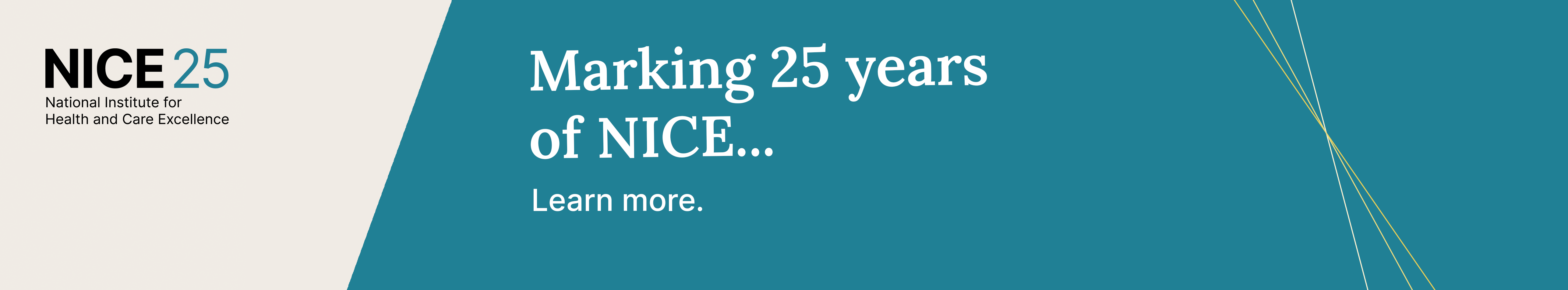 Learn more about how we're marking 25 years of NICE