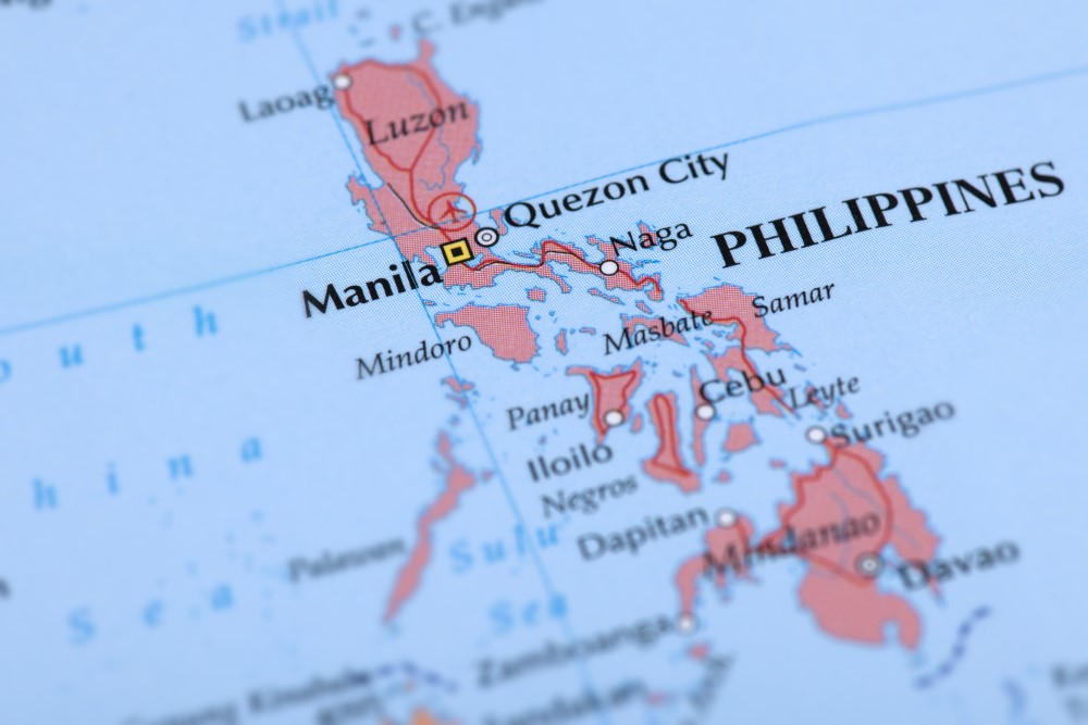 Map of the Philippines.